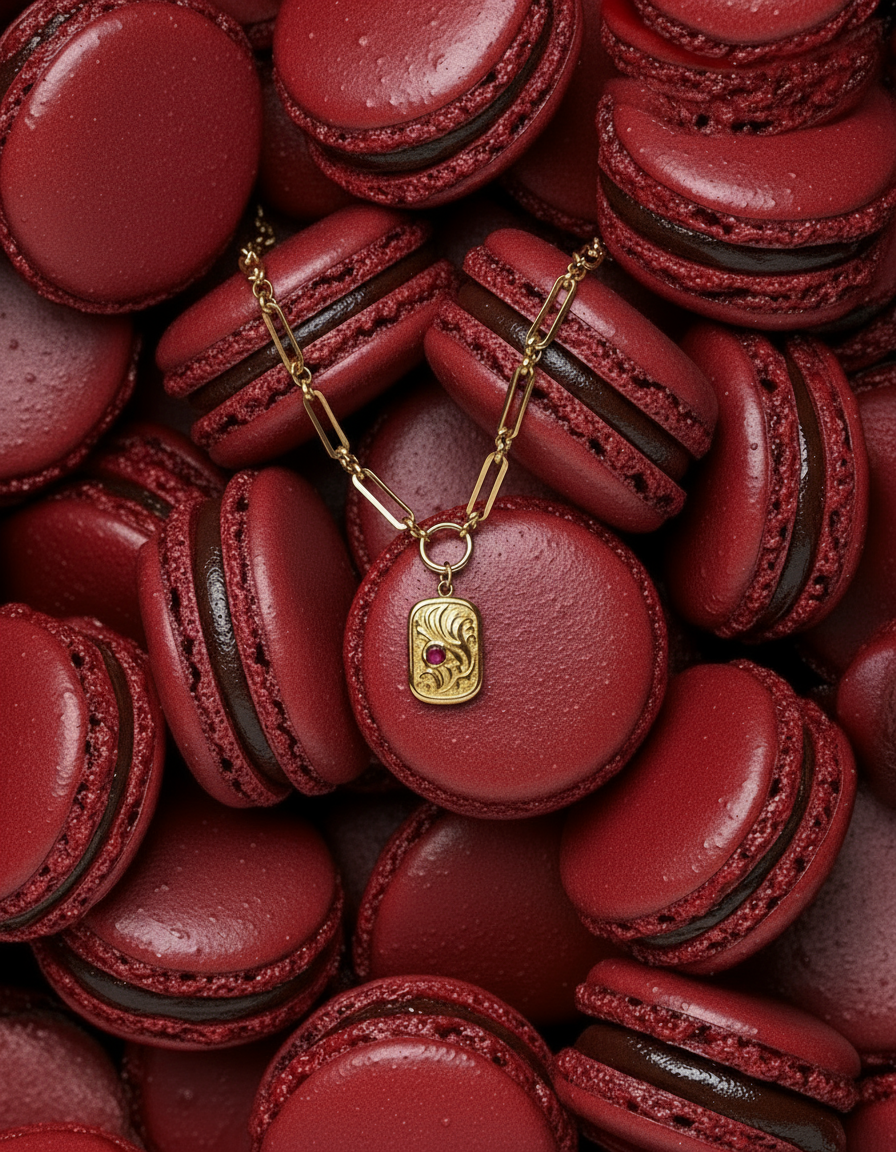 18K Gold Rectangle Pendant Necklace